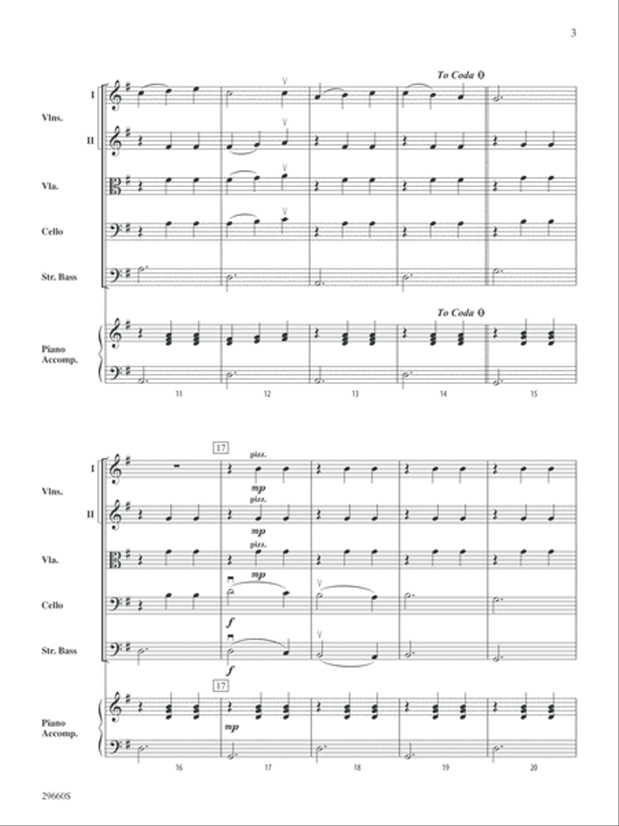 Dominique's Dance: Score Dominique's Dance: Score String Orchestra scores gallery preview page 3
