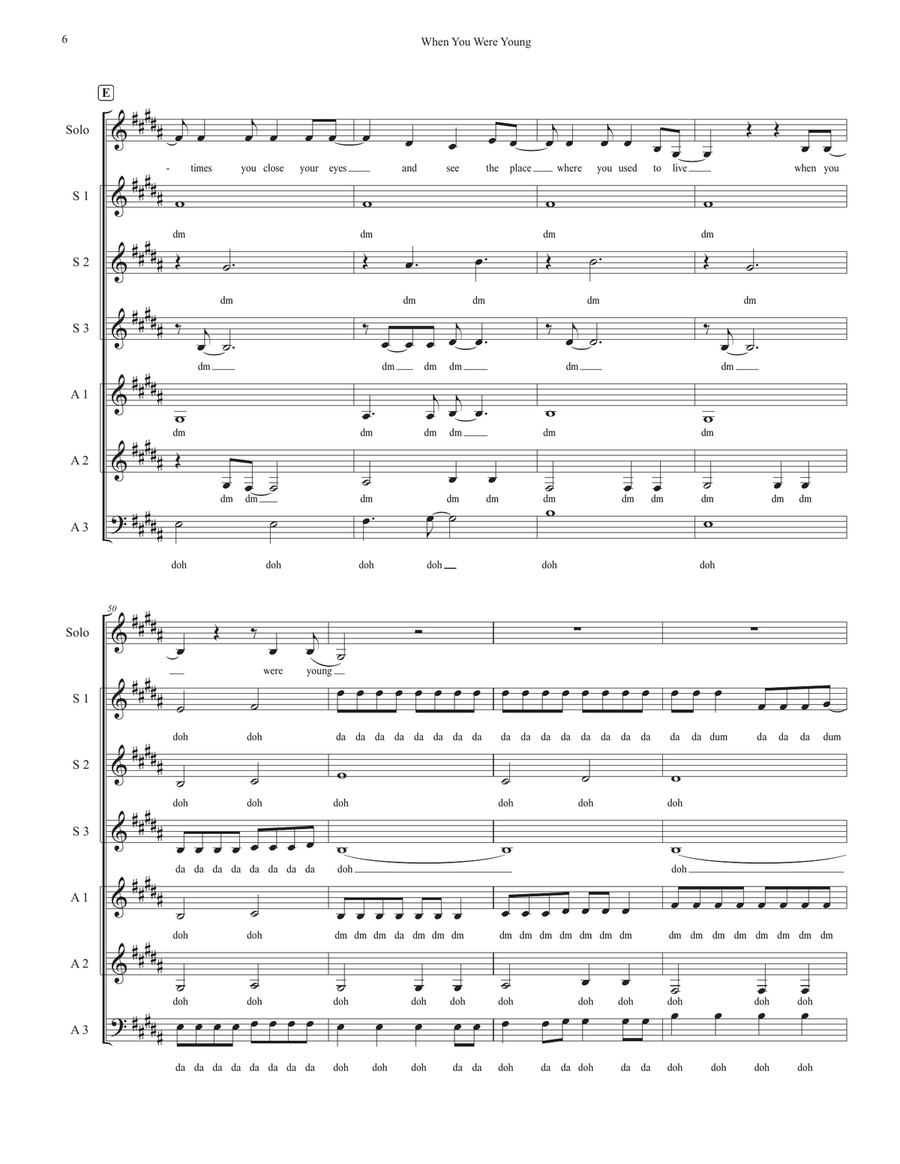 When You Were Young When You Were Young SA scores gallery preview page 6