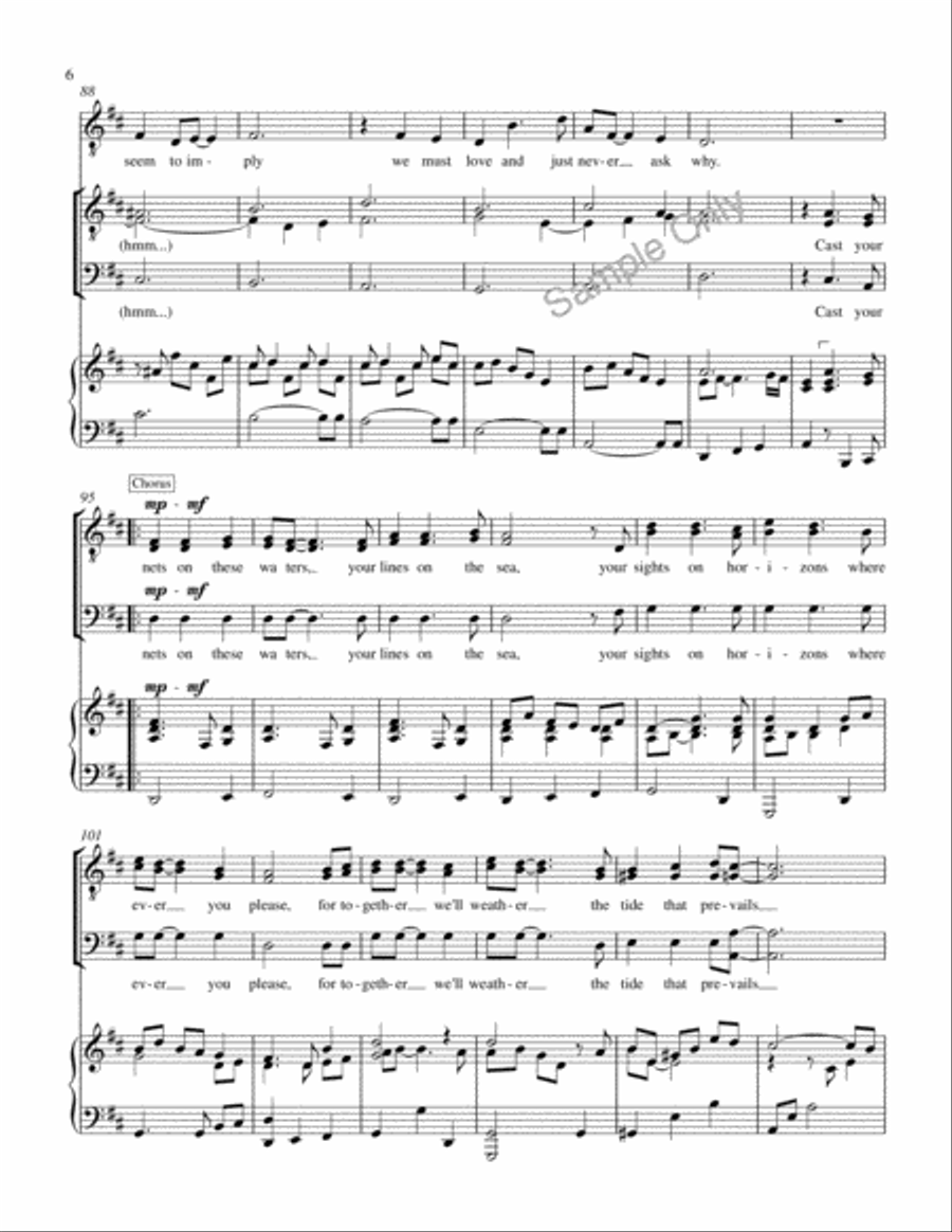 Song For Peace 3-Part scores gallery preview page 7