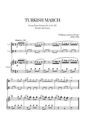W. A. Mozart - Turkish March (Alla Turca) (with chords) (for Viola Duet)
