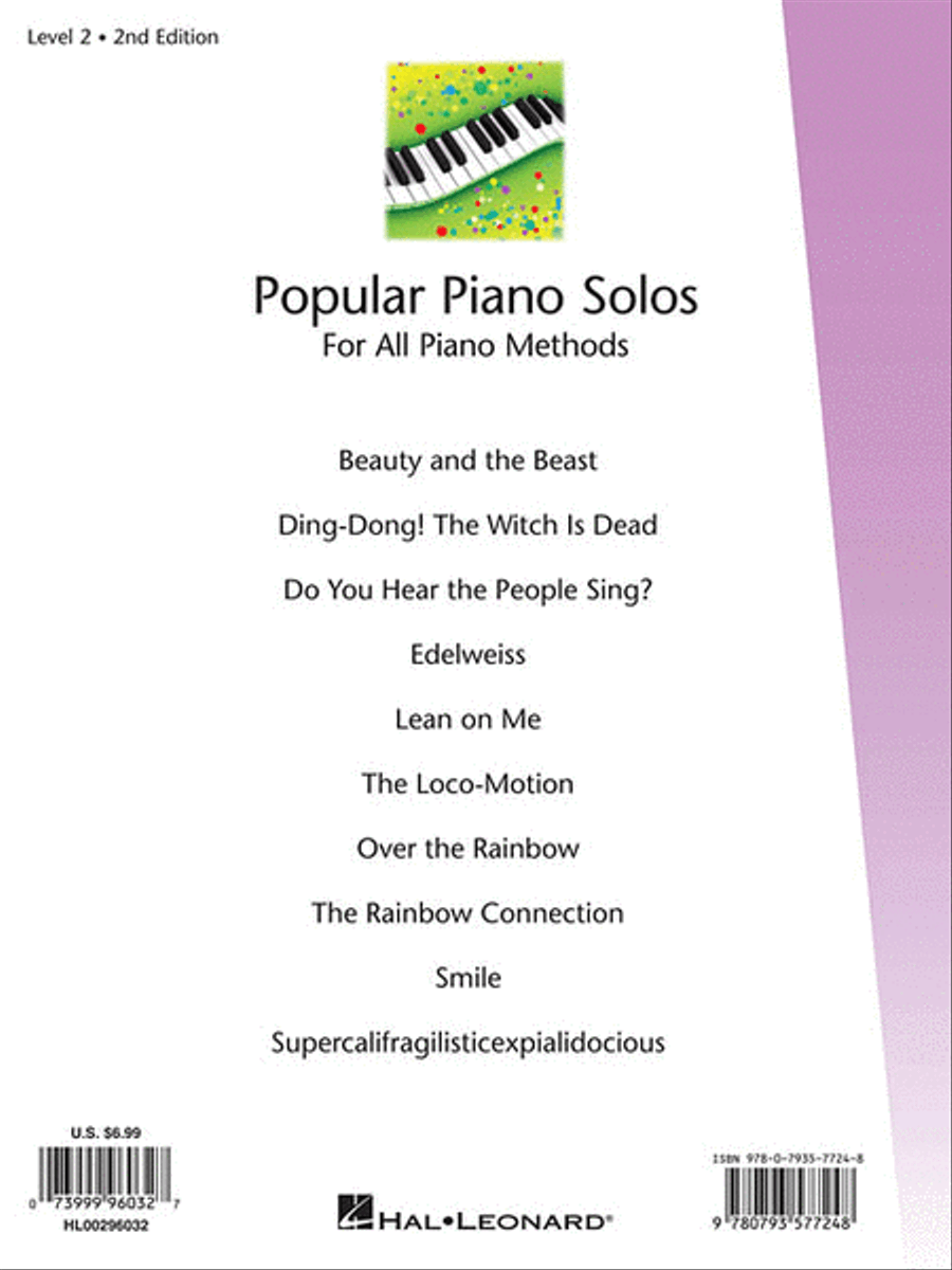 Popular Piano Solos – Level 2, 2nd Edition