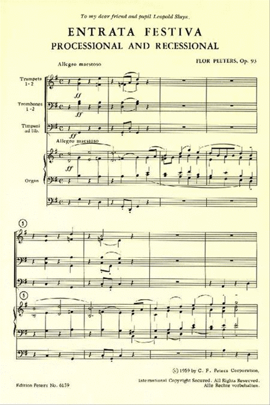 Entrata Festiva Op. 93 Unison Choir scores gallery preview page 4