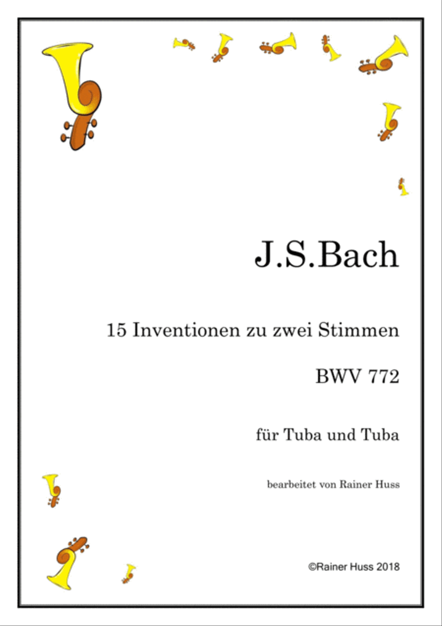 15 zweistimmige Inventionen Small Ensemble scores gallery preview page 1