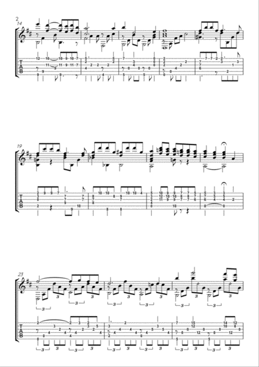 Once Upon A Time In The West Guitar Tablature scores gallery preview page 2