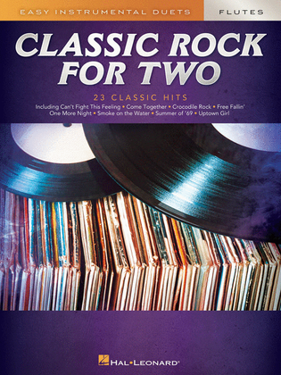 Book cover for Classic Rock for Two Flutes