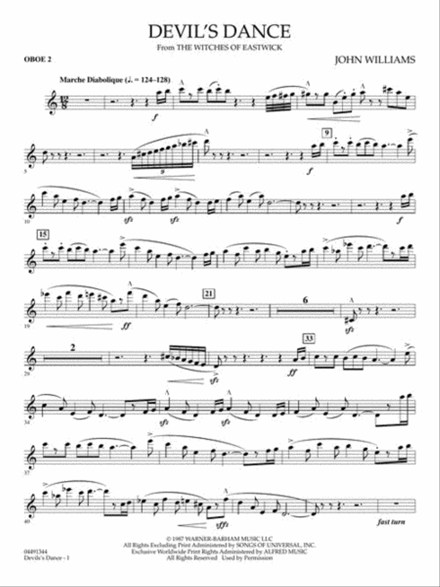 Devil's Dance (from The Witches of Eastwick) Full Orchestra scores gallery preview page 13