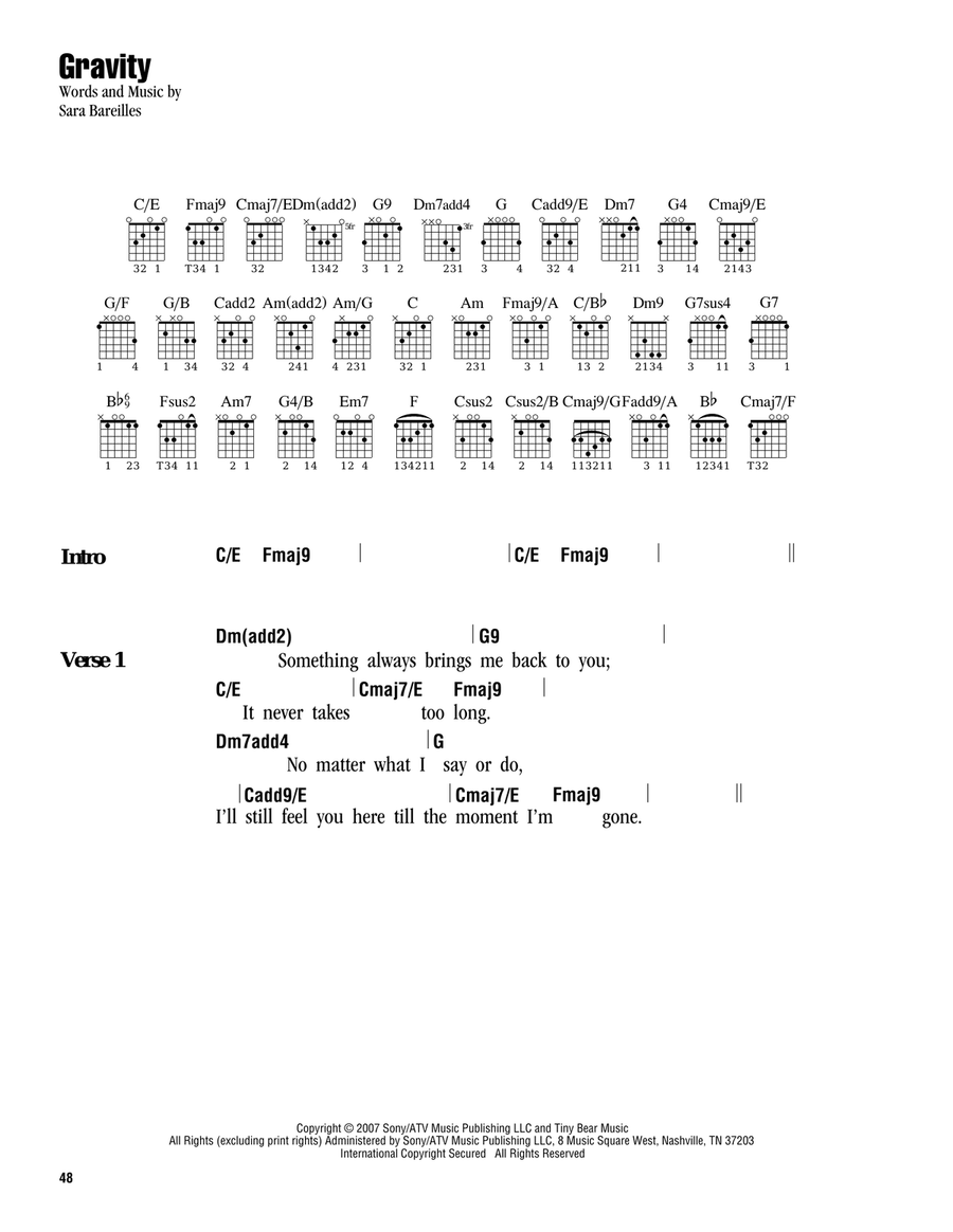 Gravity Acoustic Guitar scores gallery preview page 1