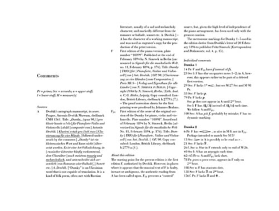 Dumky Piano Trio, Op. 90 Violin scores gallery preview page 4