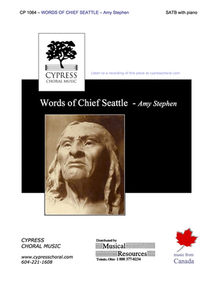 Book cover for Words of Chief Seattle