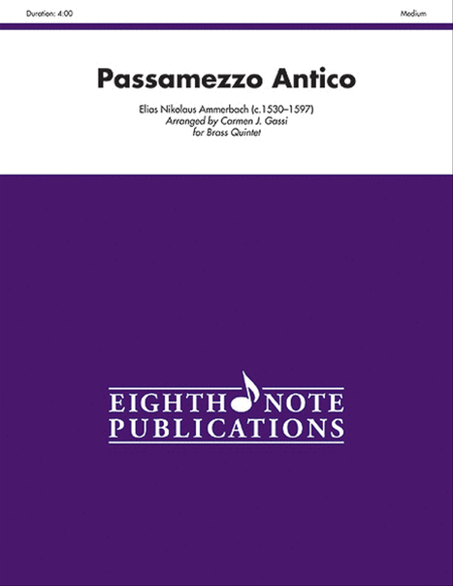 Passamezzo Antico Brass Quintet scores gallery preview page 1