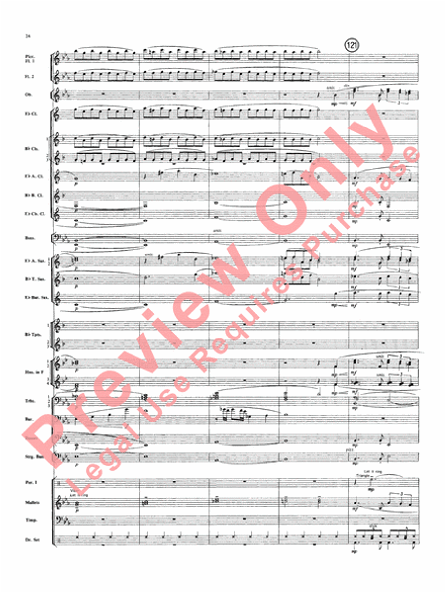 Superman Superman Concert Band scores gallery preview page 25