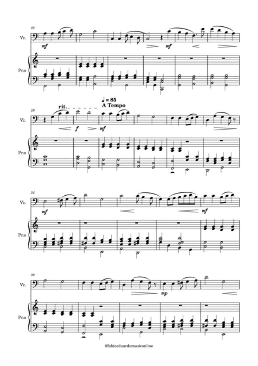 Pomp and Circumstance + FREE Mp3 Playback + PDF Solo and Piano Parts Piano Accompaniment scores gallery preview page 3