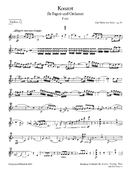 Bassoon Concerto in F major Op. 75