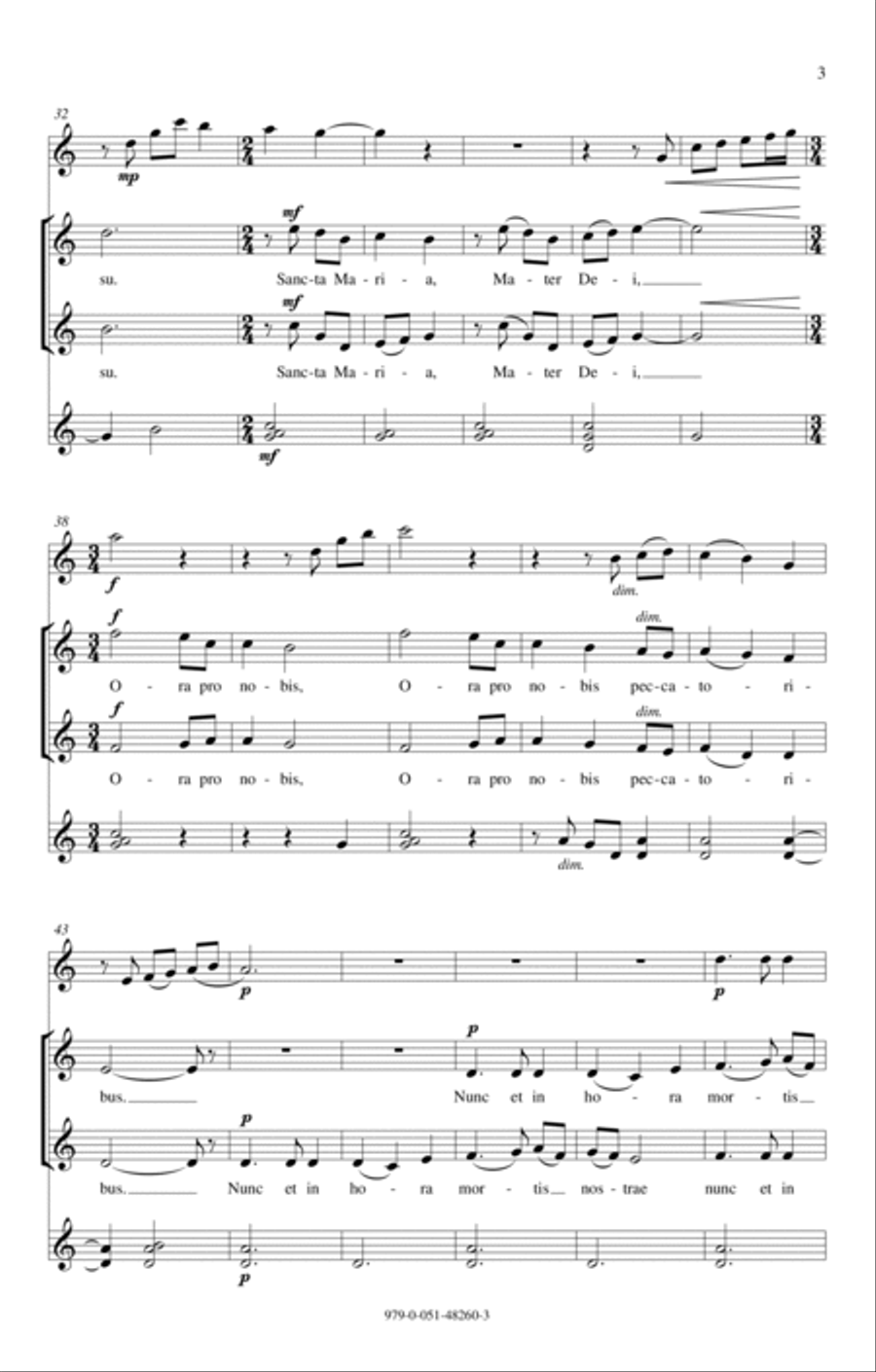 Ave Maria Ave Maria 2-Part scores gallery preview page 3