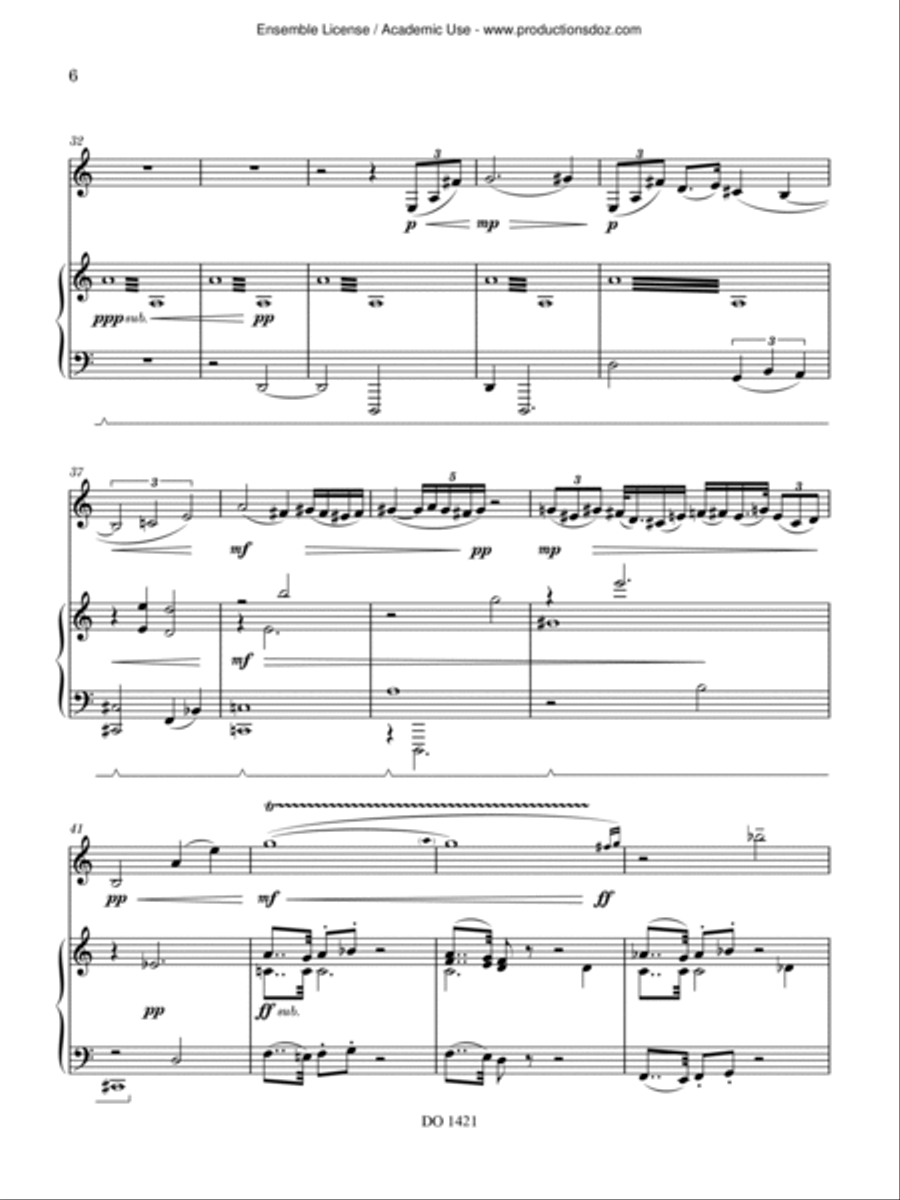 La disperazione degli angeli Clarinet Solo scores gallery preview page 6