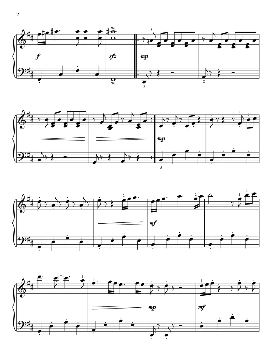 Concerning Hobbits (from Lord Of The Rings: The Fellowship Of The Ring) Easy Piano scores gallery preview page 2