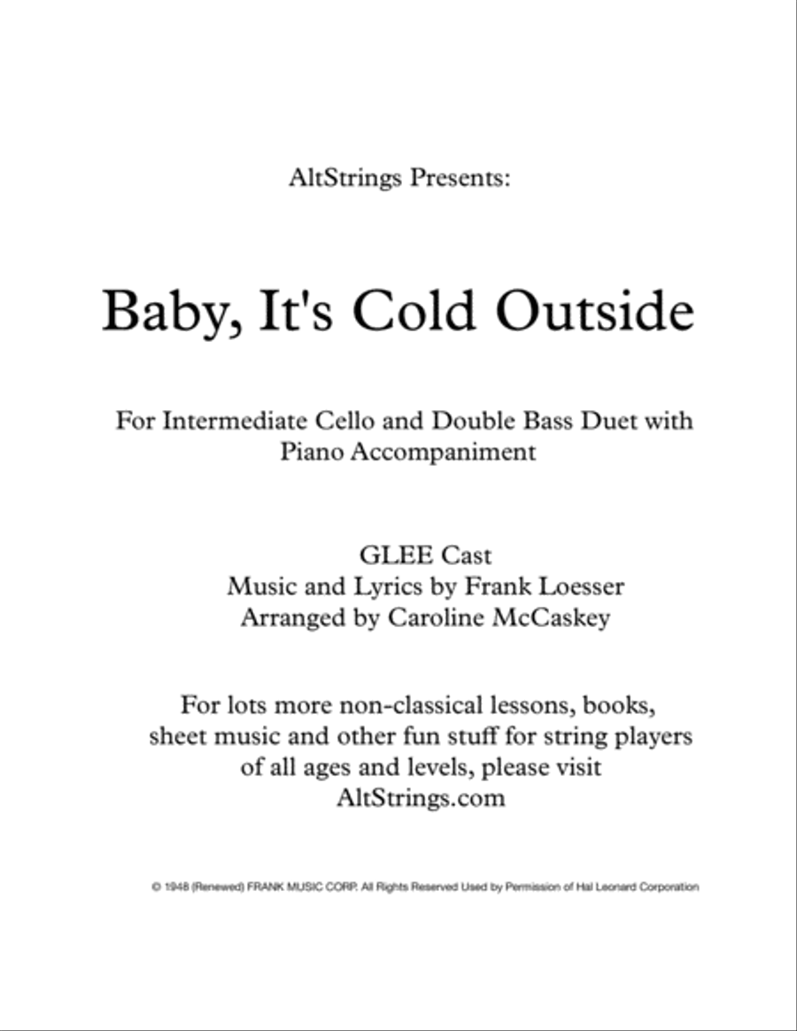 Baby, It's Cold Outside Baby, It's Cold Outside Set of Parts scores gallery preview page 1