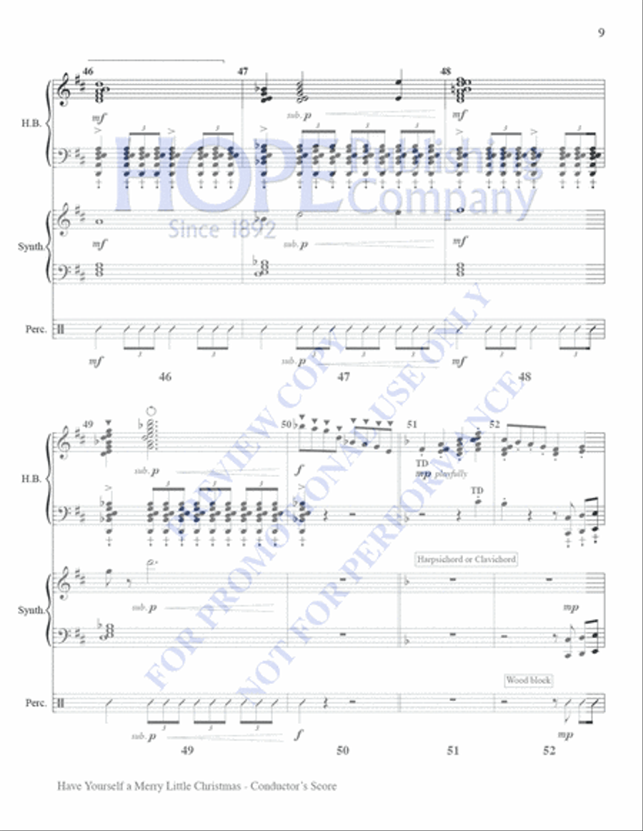 Have Yourself A Merry Little Christmas Set of Parts scores gallery preview page 9