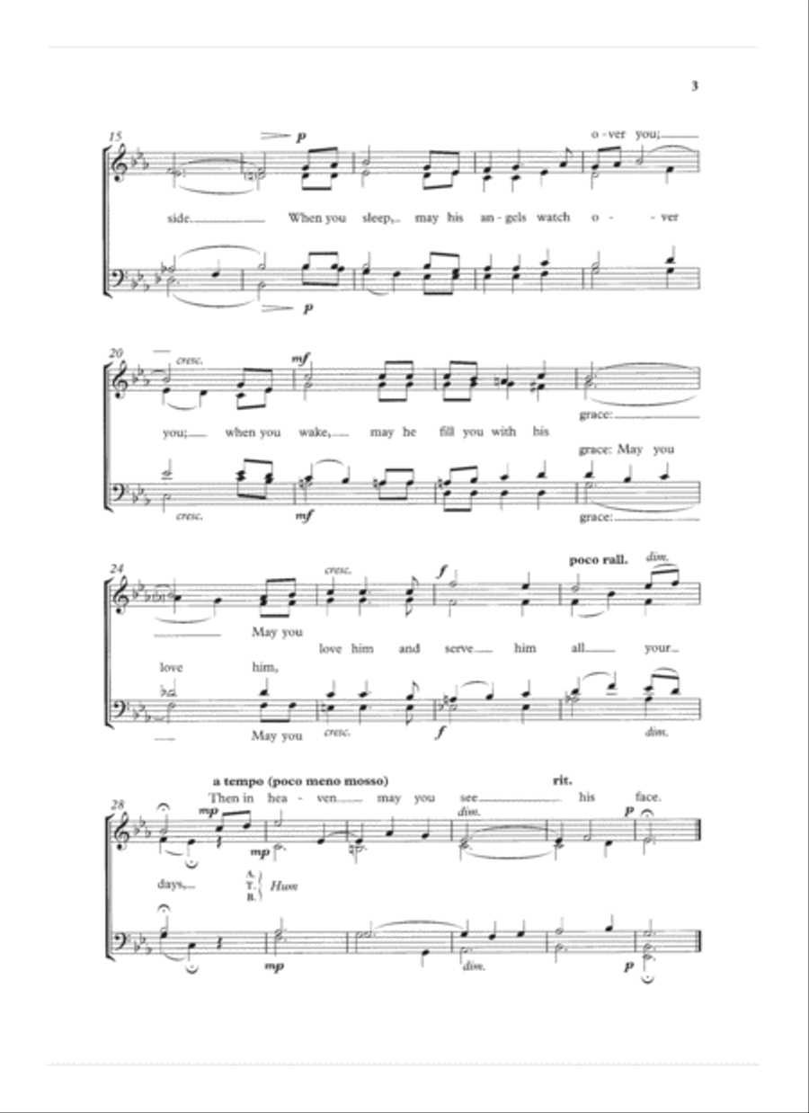 A Clare Benediction 4-Part scores gallery preview page 3