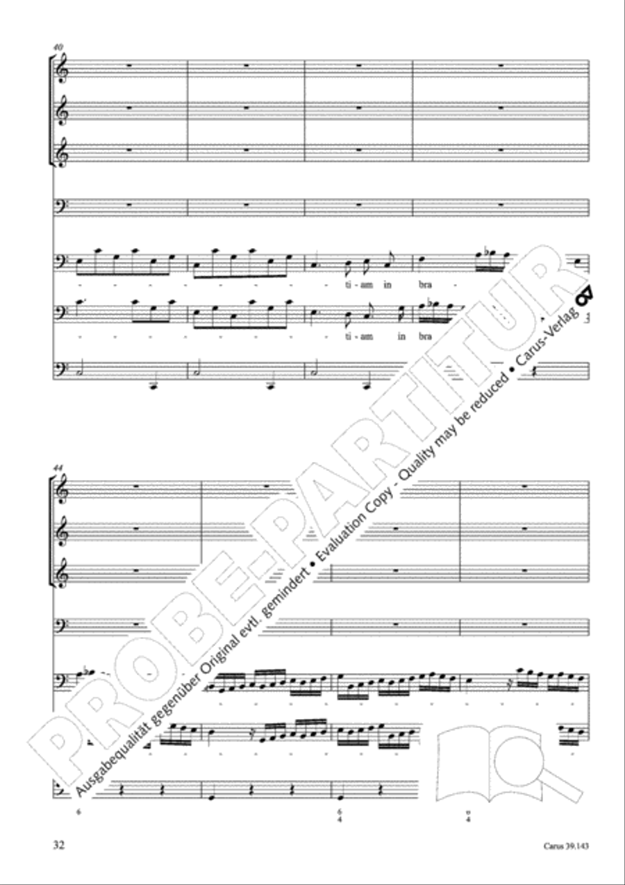 Magnificat in C major 4-Part scores gallery preview page 33