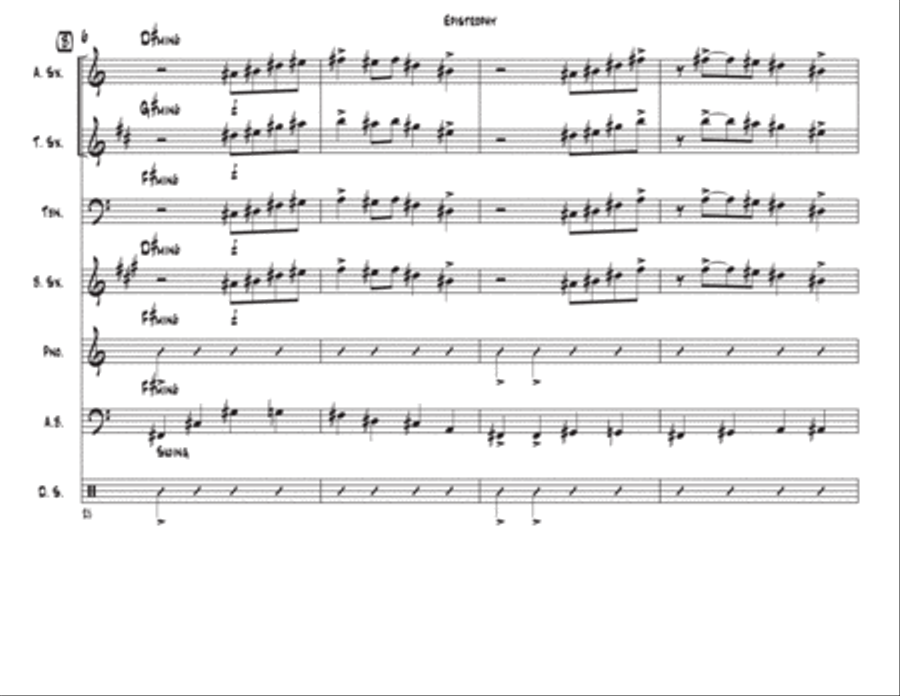 Epistrophy Jazz Ensemble scores gallery preview page 6