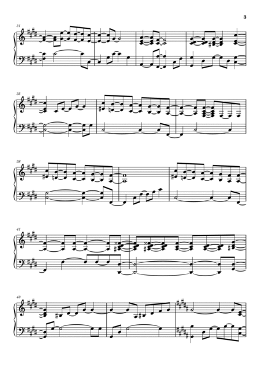 Free Piano Solo scores gallery preview page 3