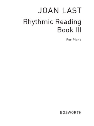Rhythmic Reading Sight Reading Pieces Book 3 Grd 3