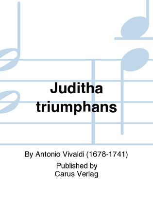 Book cover for Juditha triumphans
