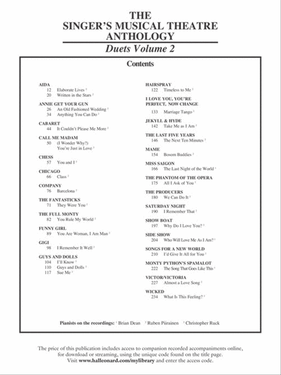 The Singer's Musical Theatre Anthology – Volume 2 Voice scores gallery preview page 3
