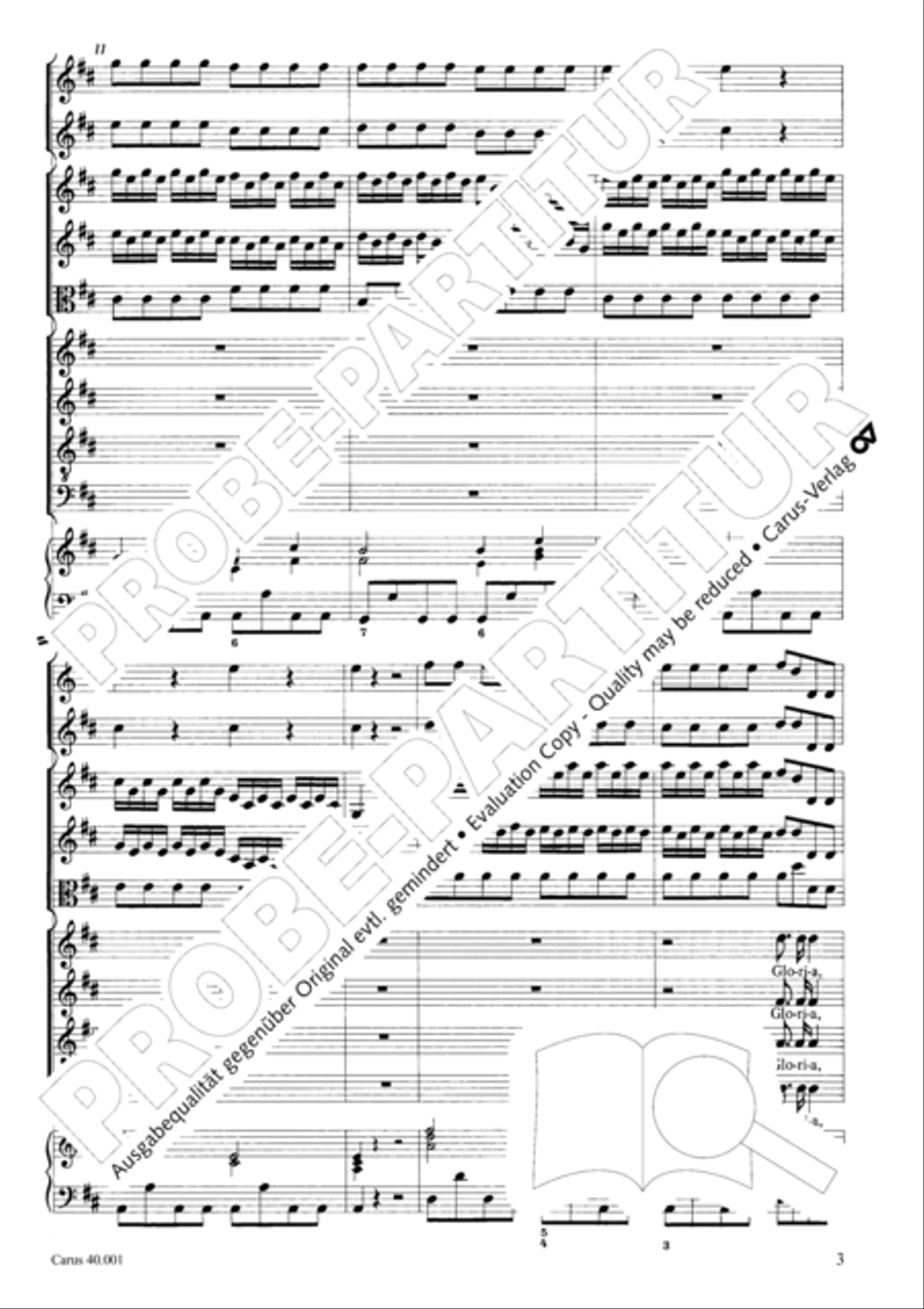 Gloria in D SSA scores gallery preview page 10