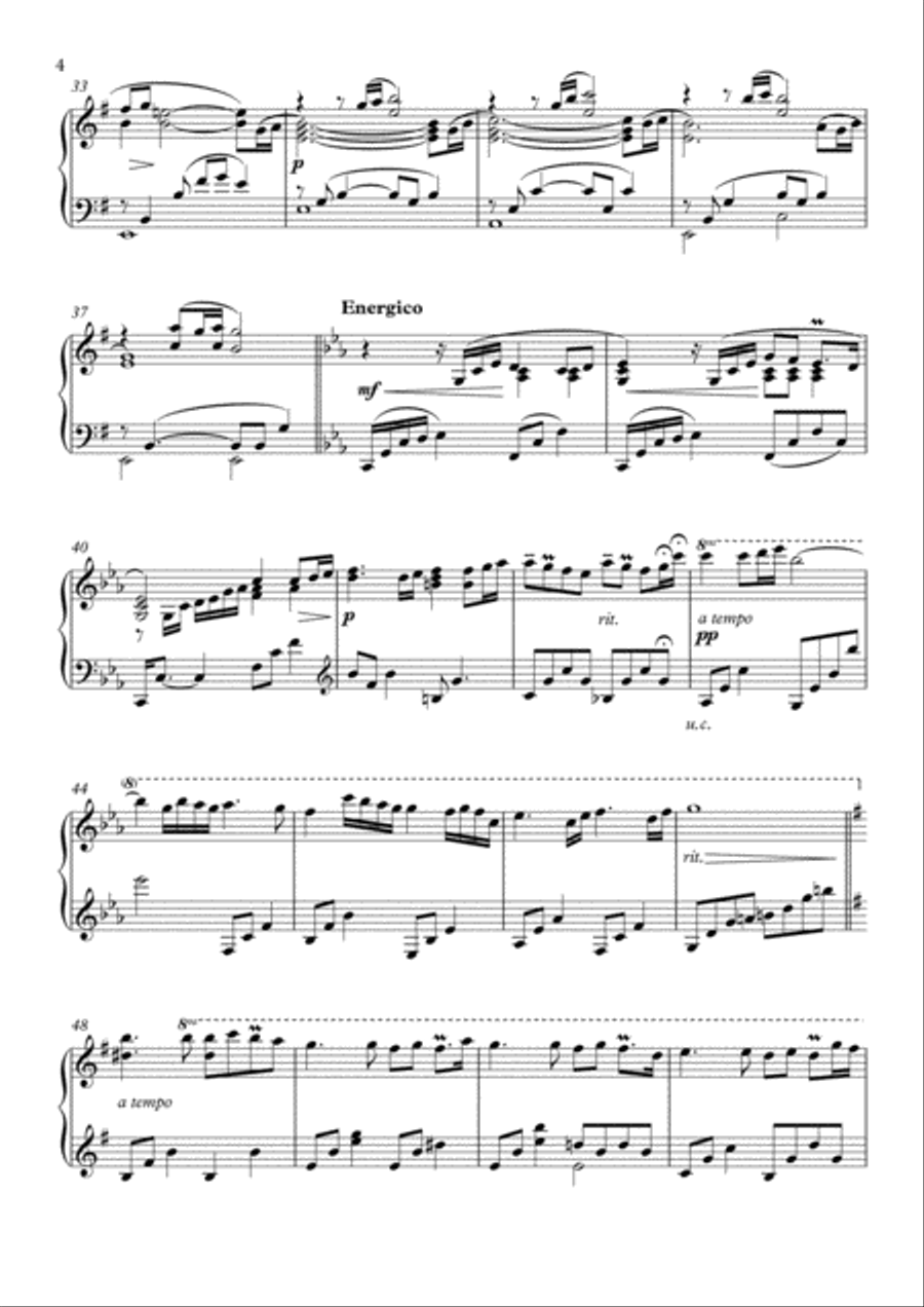 Isis Piano Solo scores gallery preview page 4