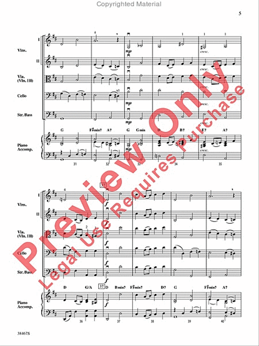 Over the Rainbow (from The Wizard of Oz) String Orchestra scores gallery preview page 6