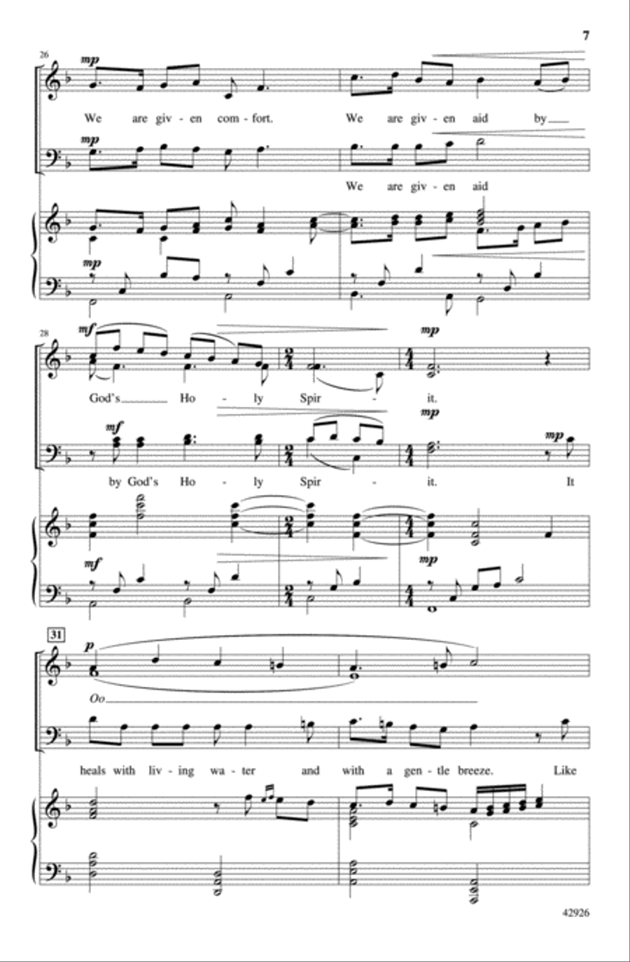 Praise to the Spirit Praise to the Spirit 4-Part scores gallery preview page 6