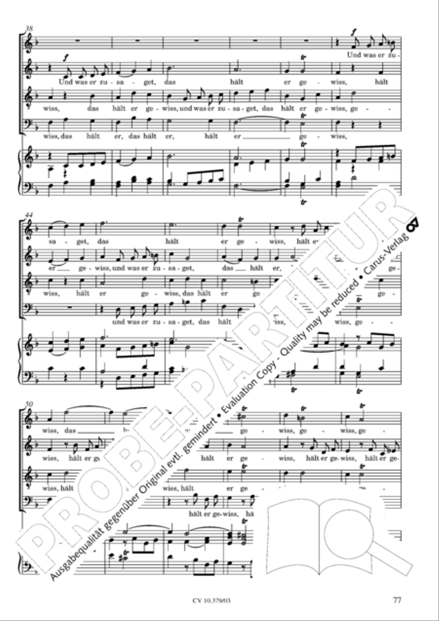 Der Tod Jesu 4-Part scores gallery preview page 78
