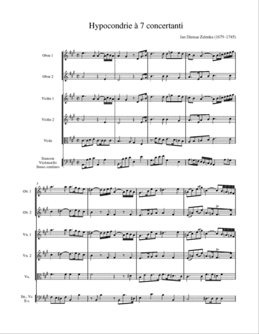 Hypocondrie a 7 concertanti Score scores gallery preview page 3
