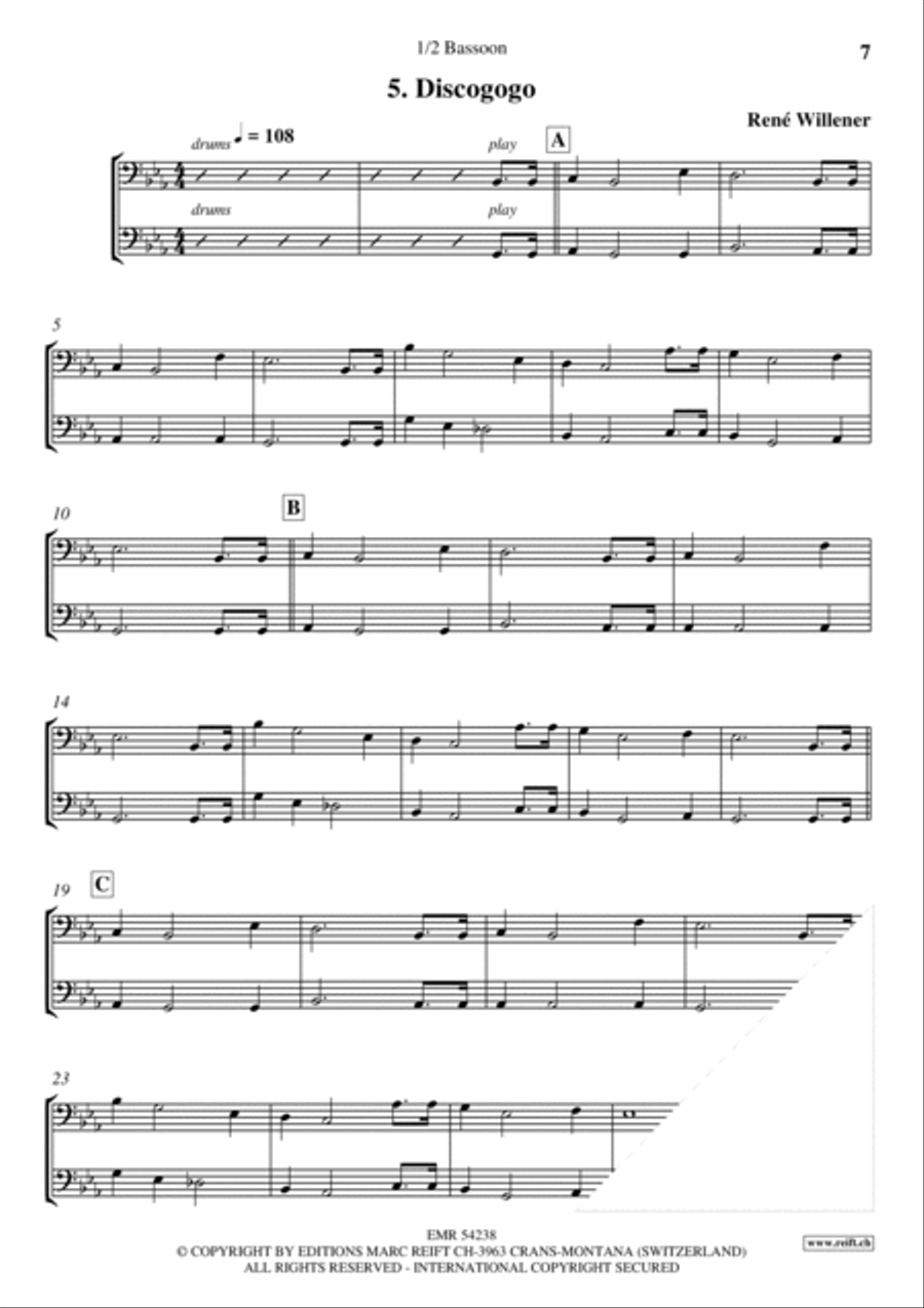 Happy Birthday Bassoon scores gallery preview page 7