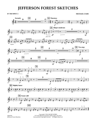 Jefferson Forest Sketches - Bb Trumpet 2