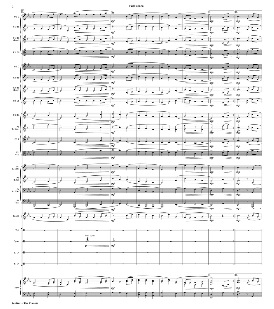Jupiter - The Planets (Flexible Instrumentation) image number null