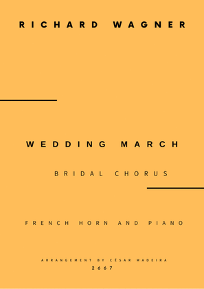 Wedding March (Bridal Chorus) - French Horn and Piano (Full Score and Parts)