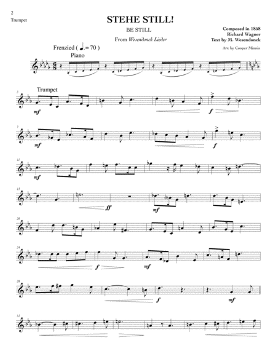 The Art of Melody: 13 Song Transcriptions for Trumpet- Solo Parts Trumpet Solo scores gallery preview page 4