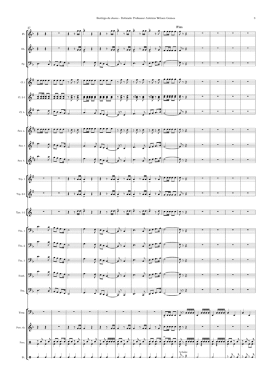 Professor Antônio Wilson Gomes Concert Band scores gallery preview page 4