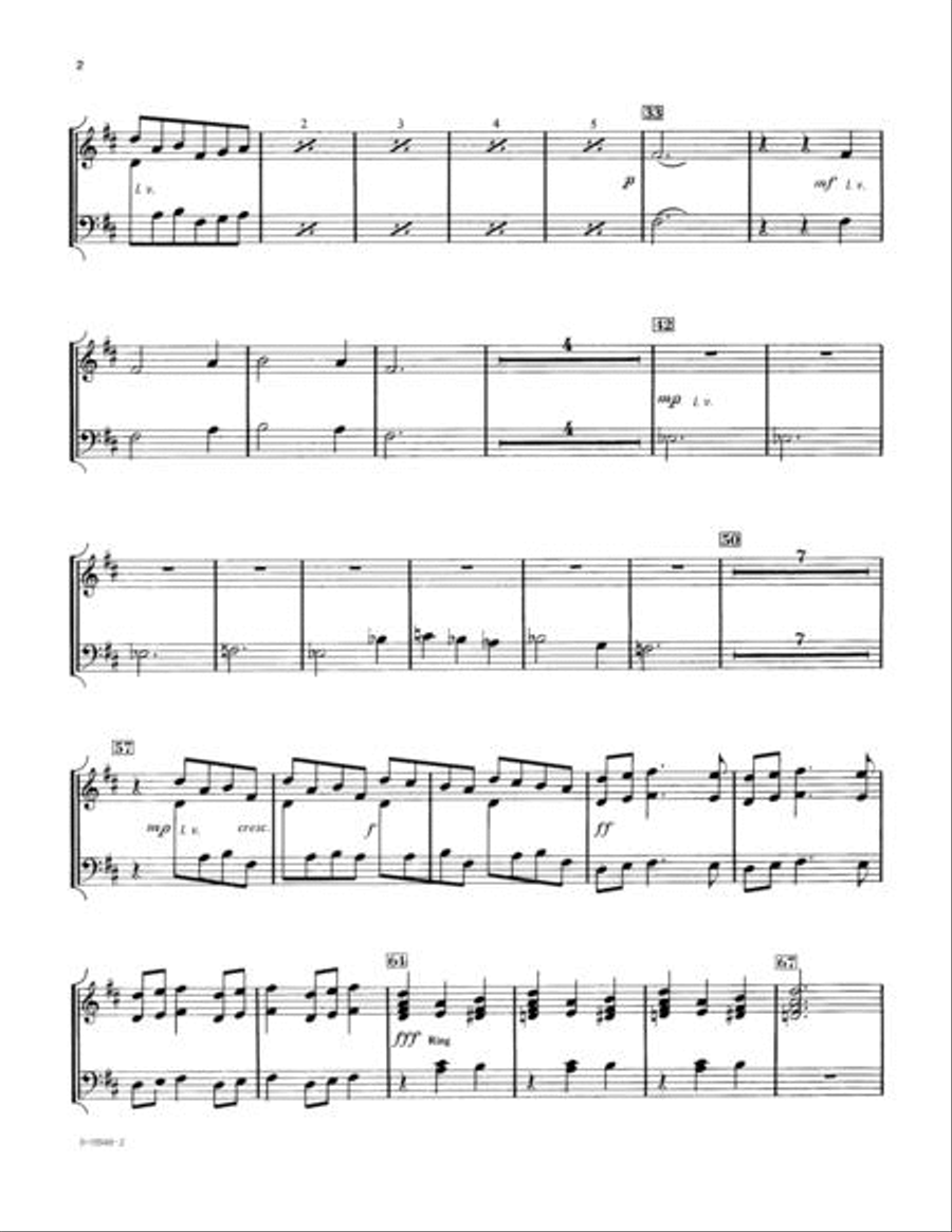 Let All the World in Every Corner Sing - Handbell (Reproducible) 4-Octaves scores gallery preview page 2