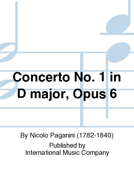 Concerto No. 1 in D major, Op. 6 (CARL FLESCH) With Cadenzas by FLESCH and SAURET