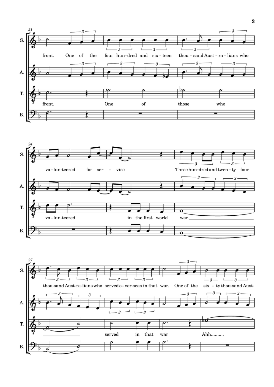 One of Us One of Us 4-Part scores gallery preview page 3