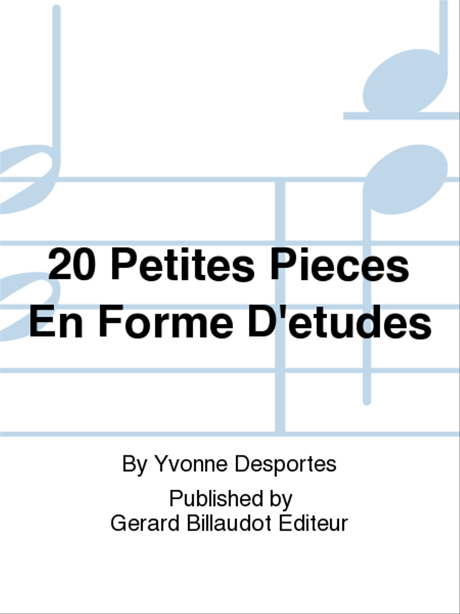 20 Petites Pieces En Forme D'Etudes Drums scores gallery preview page 1