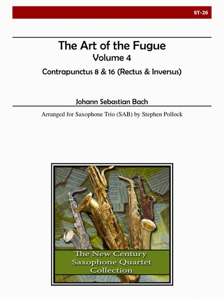 The Art of the Fugue, Volume 4 (Contrapunctus 8, 16) for Saxophone Trio image number null