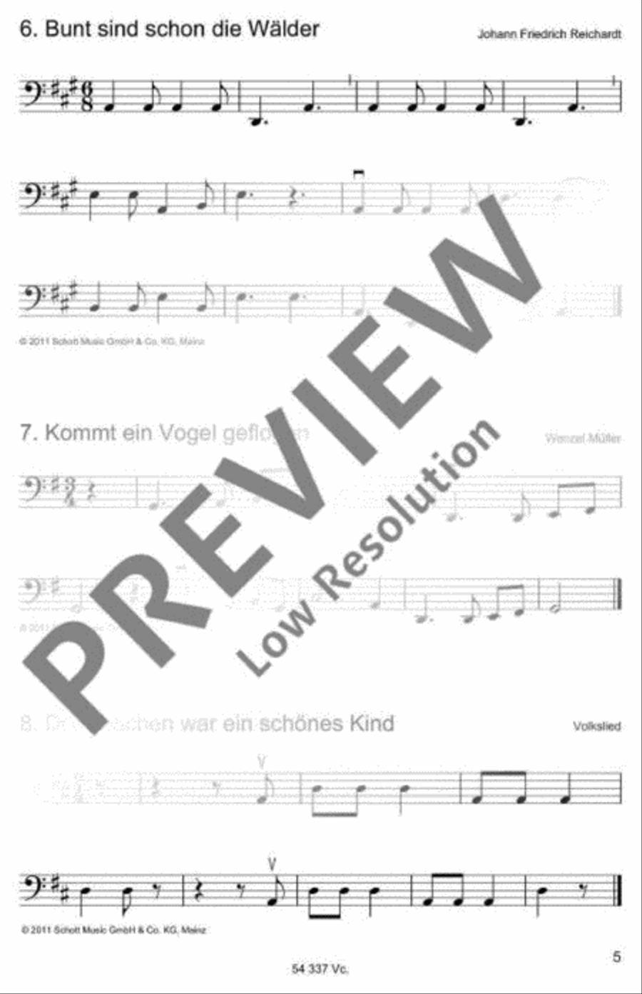 Die schönsten Volks- und Kinderlieder Part scores gallery preview page 6