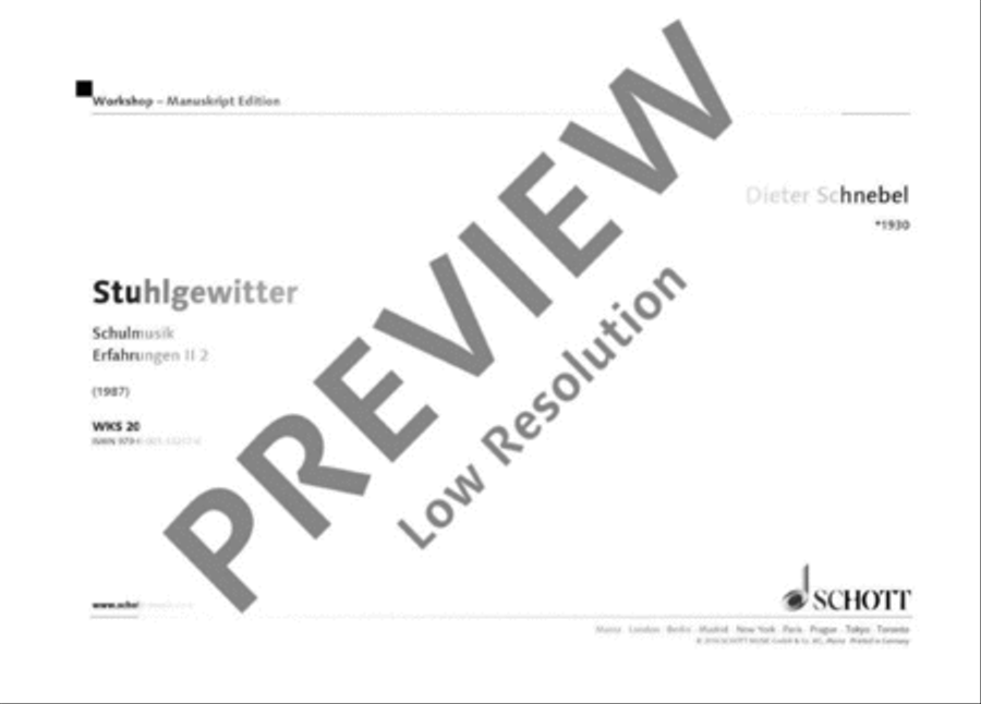 Stuhlgewitter Score scores gallery preview page 2