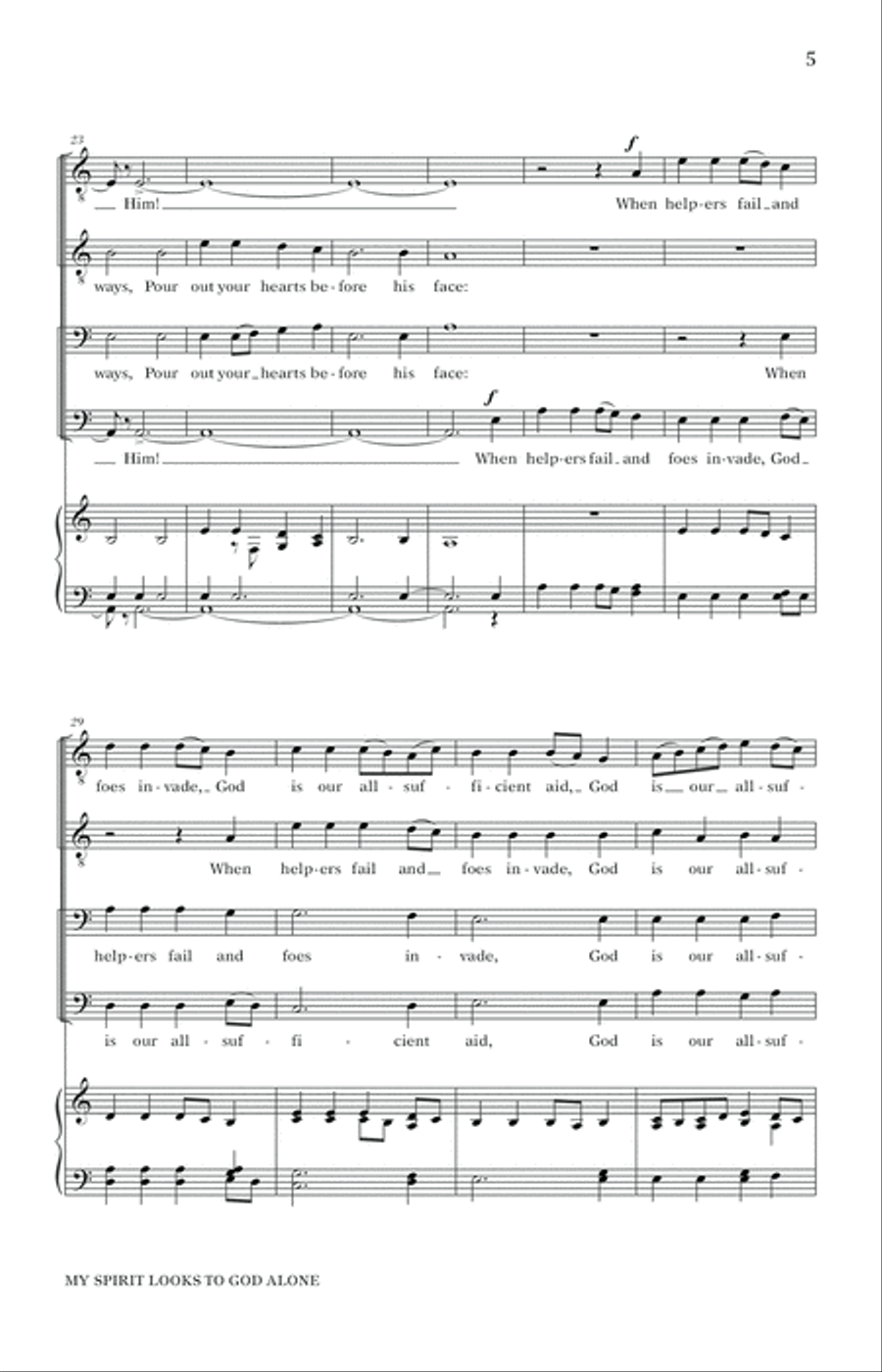 My Spirit Looks To God Alone TTBB scores gallery preview page 3
