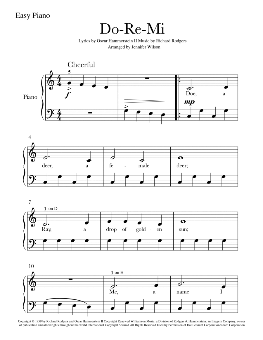 Do-Re-Mi Piano Method scores gallery preview page 1